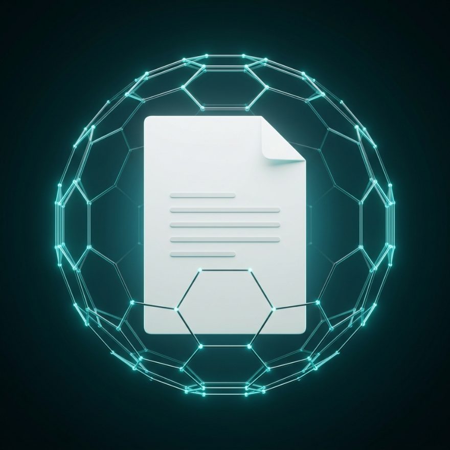 A document sealed inside a Faraday cage. Your files stay fully private, on your device.